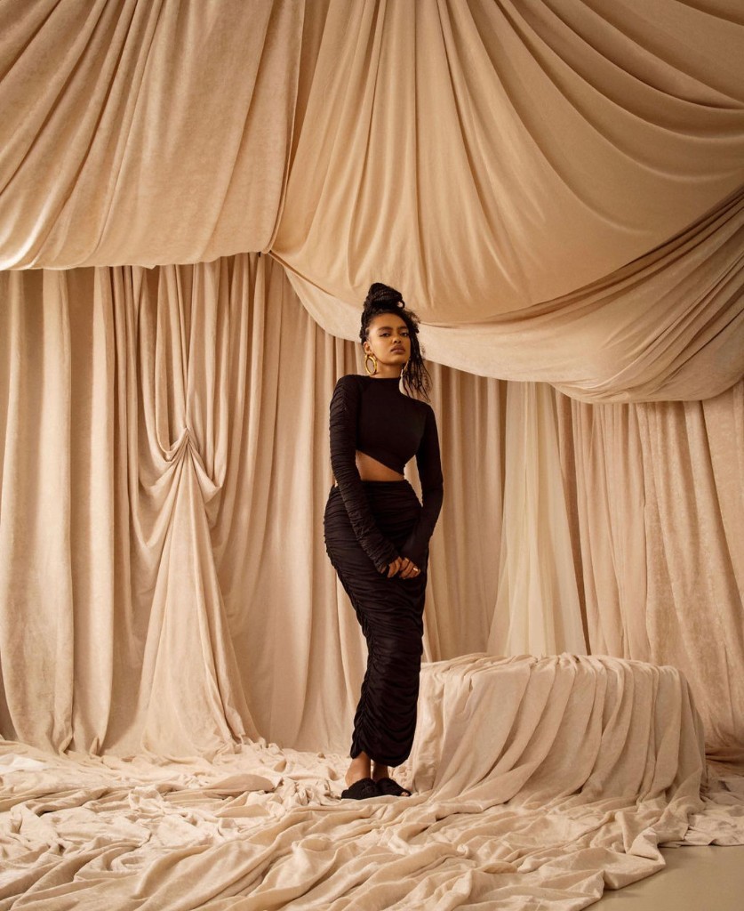 Hanifa Comfort Capsule Editorial — Draped Velvet