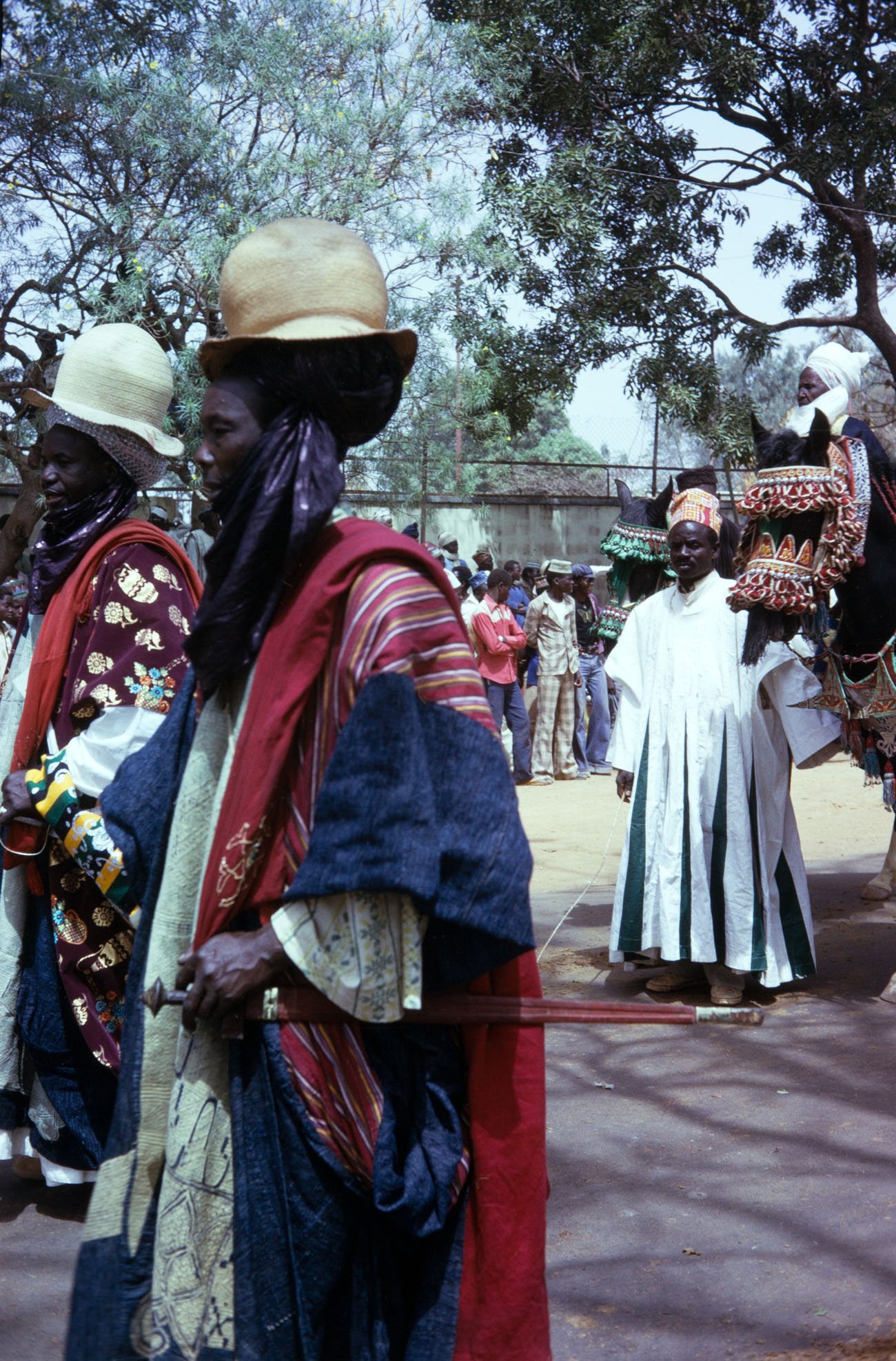 FESTAC ’77 Durbar horseman close ceremonial portrait